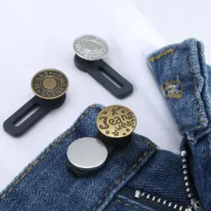 extensor de botão de metal para calça jeans