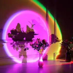 projetor led usb pôr do sol