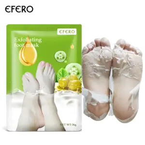 máscara para pés esfoliante