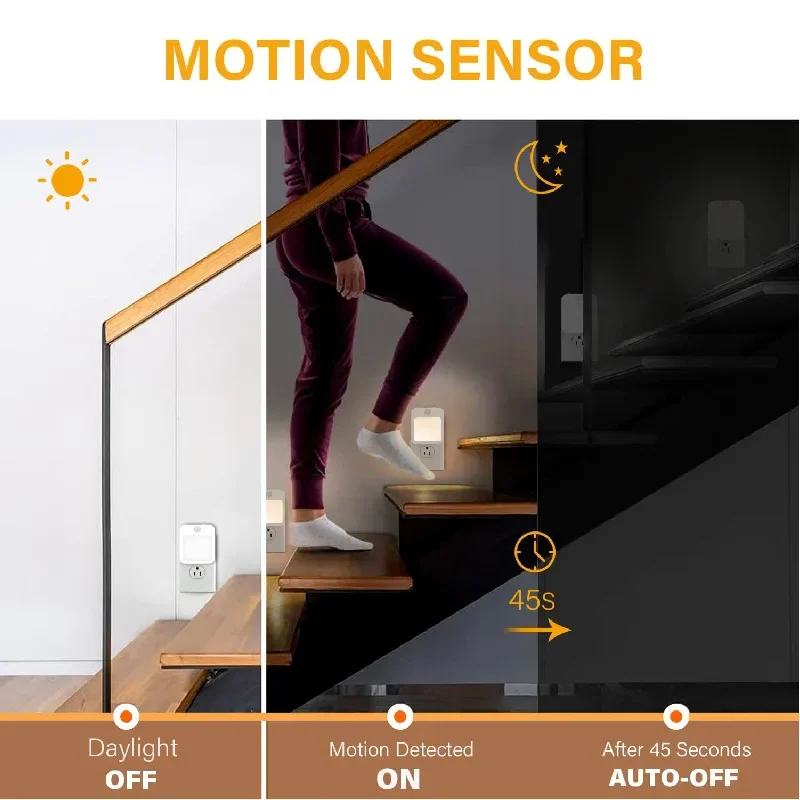 Luz Noturna com Sensor de Movimento Bivolt - Imagem 3