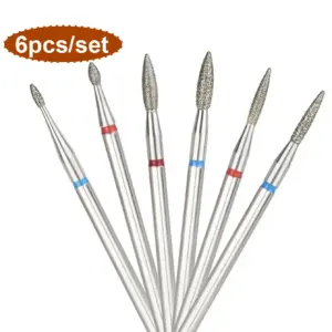 brocas diamantadas cônicas para unhas