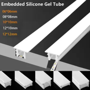 tubo de silicone flexível para led