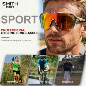 óculos de ciclismo polarizado