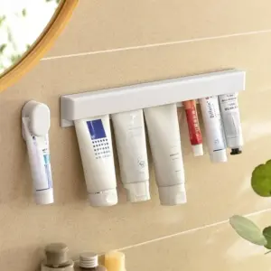 suporte creme dental parede