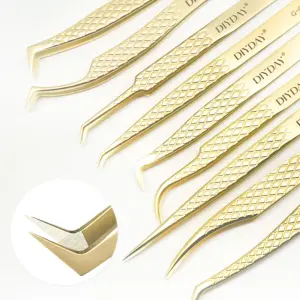 pinça de extensão de cílios