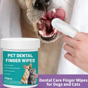 lenços de dedo limpeza dental cães gatos