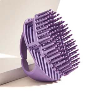 escova massageadora de silicone para cabelo