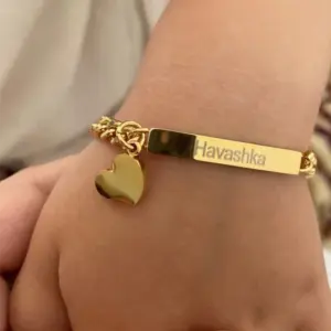 pulseira nome bebê aço inoxidável
