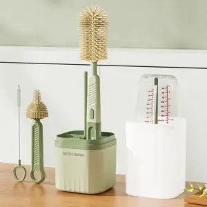 conjunto de escova de limpeza de mamadeira