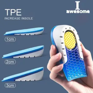 palmilha de silicone invisível aumento de altura