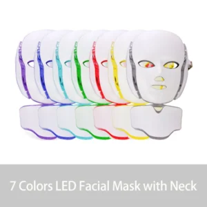 máscara facial led 7 cores