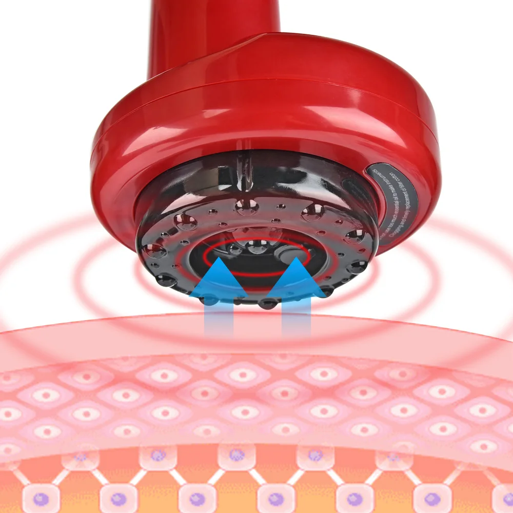 Massageador Elétrico Cupping Guasha com Aquecimento e EMS Vermelho - Imagem 5
