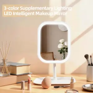 espelho de maquiagem led para mesa