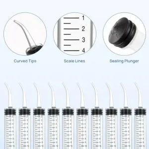 seringa descartável para irrigação dental