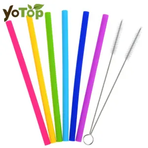 canudos de silicone reutilizáveis