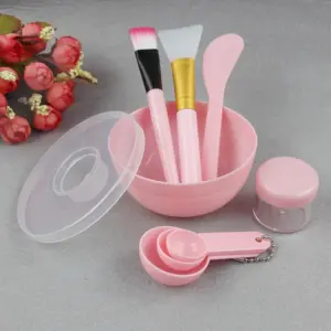 kit ferramentas máscara facial tigela espátula