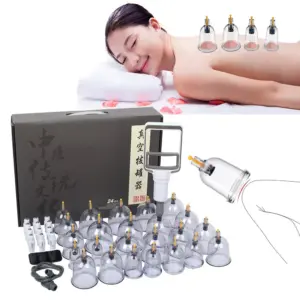 conjunto de ventosas para massagem corporal