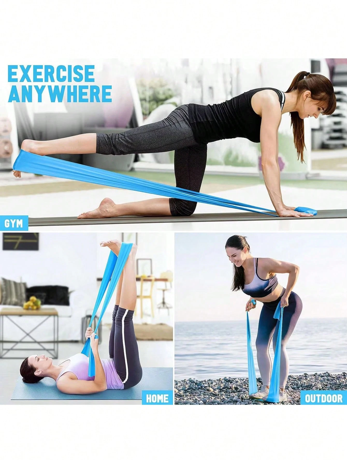 Faixa de Resistência Portátil para Yoga e Pilates - Imagem 3