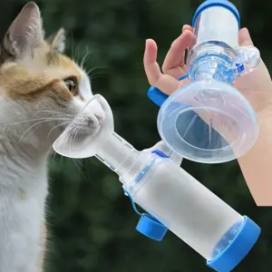 máscara nebulizadora ajustável para pets