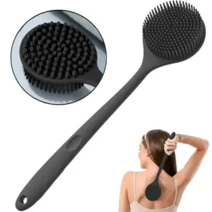 escova de silicone corporal com cabo