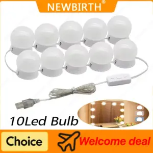lâmpadas led para espelho de maquiagem