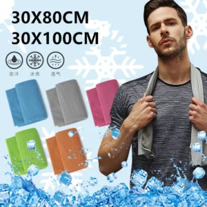 toalha esportiva de gelo microfibra