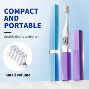 escova de dentes elétrica compacta portátil