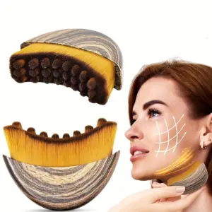 pincel facial de contorno linfático