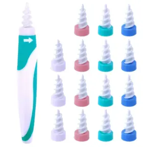limpador de ouvido espiral de silicone