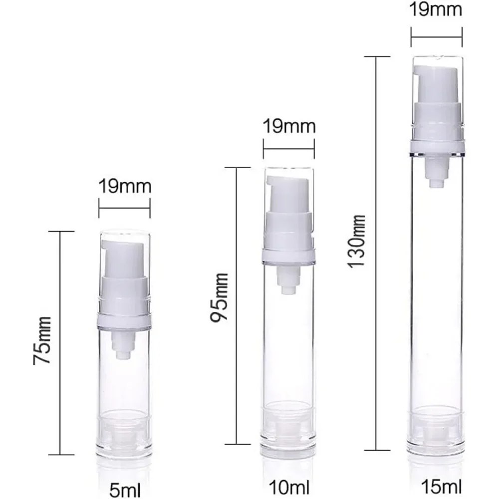 Frasco Vazio Loção Pump Airless Plástico Translúcido 5 ml - Imagem 6