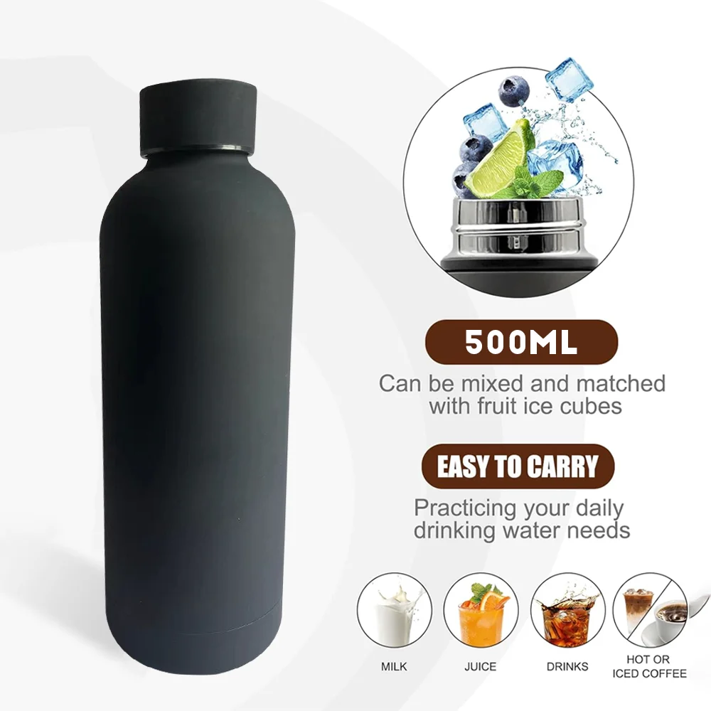 Garrafa Térmica Aço Inoxidável Parede Dupla Laranja - Imagem 4