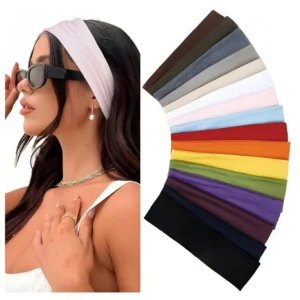 faixa de cabelo esportiva kit 7 cores