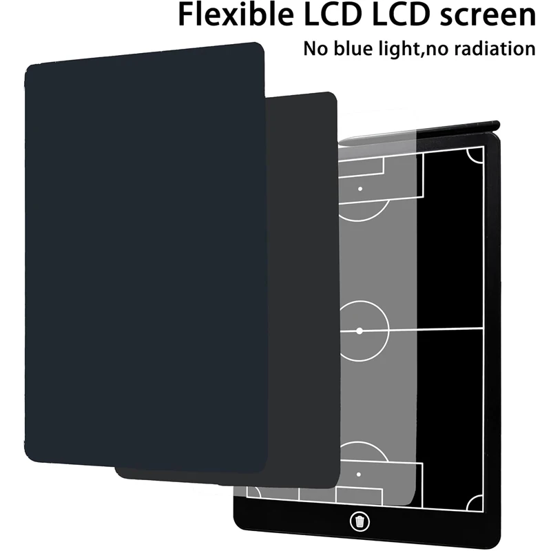 Quadro Tático Futebol Portátil LCD 8,5/16 polegadas Branco - Imagem 2