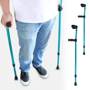 muleta axilar dobrável ajustável