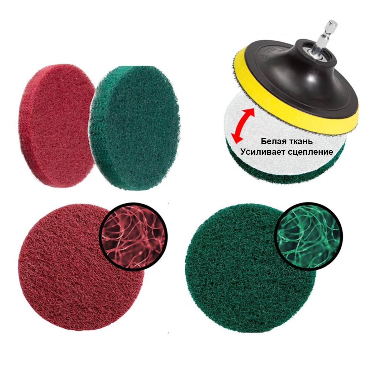 Kit Escova de Limpeza Elétrica para Broca Amarela Média - Imagem 5