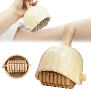copo de massagem de madeira com rolo
