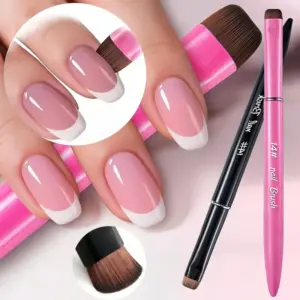 escova de unhas francesa 3 em 1