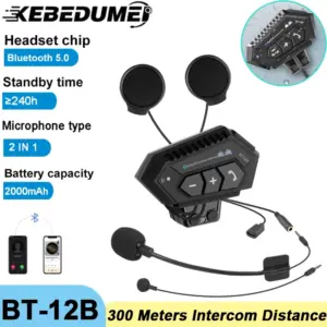 fone bluetooth para capacete intercomunicador