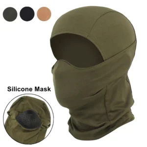 máscara tática balaclava silicone