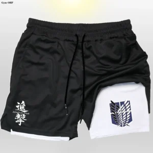 short masculino esportivo 2 em 1