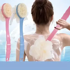 escova de banho corporal com cabo
