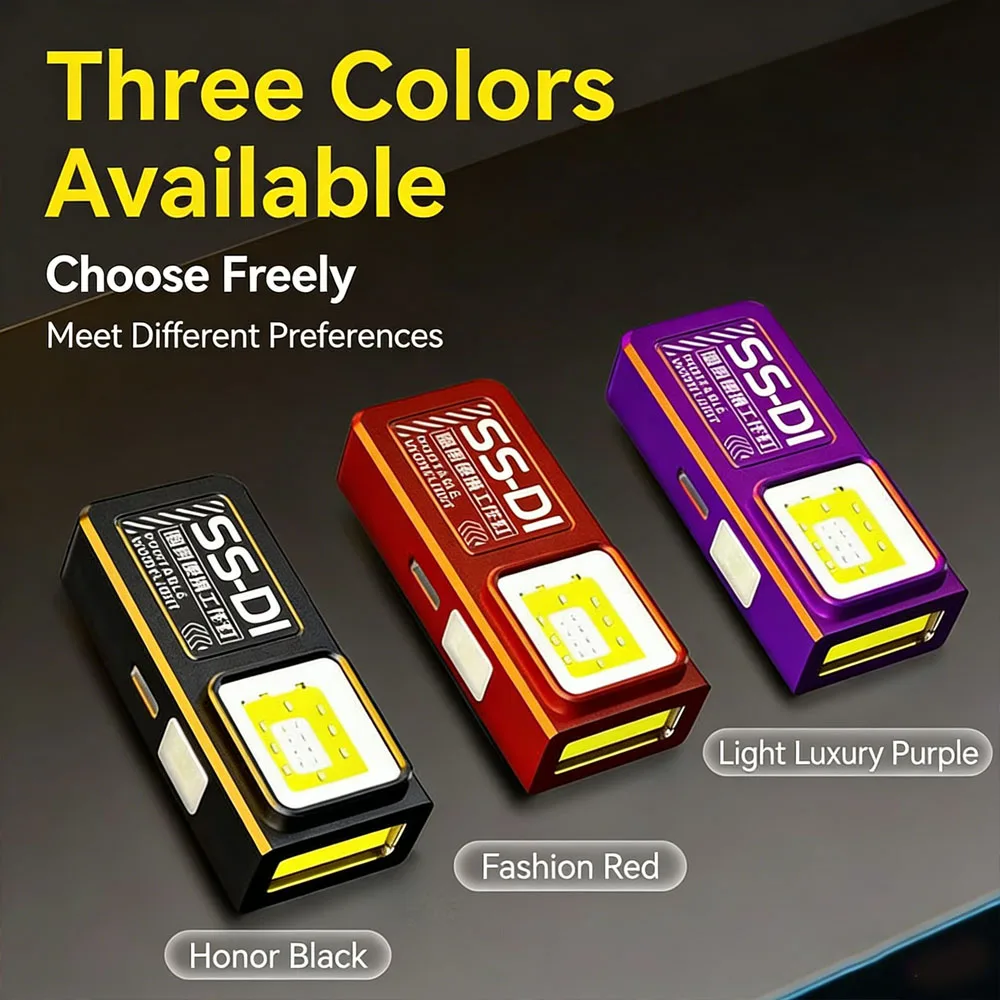 Lanterna LED COB Mini Portátil Recarregável com Clip Magnético - Imagem 5