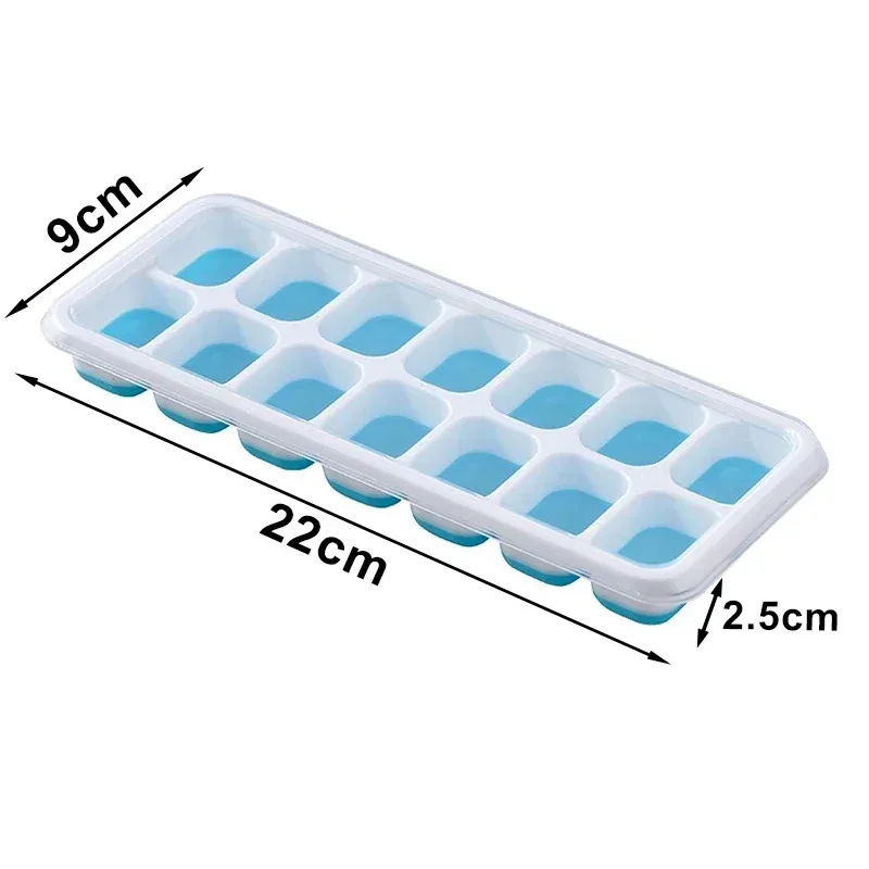 Bandeja de Gelo Quadrada de Silicone com 14 Cubos e Tampa - Imagem 6
