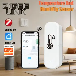 sensor temperatura umidade zigbee