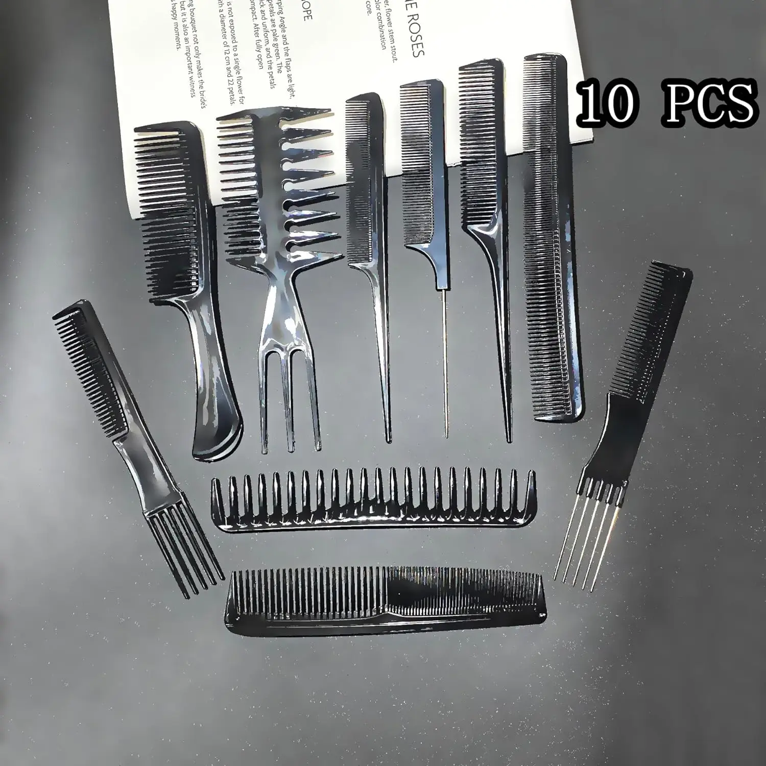 Conjunto de Pentes de Cabeleireiro 10 Peças Antiestático - Imagem 5