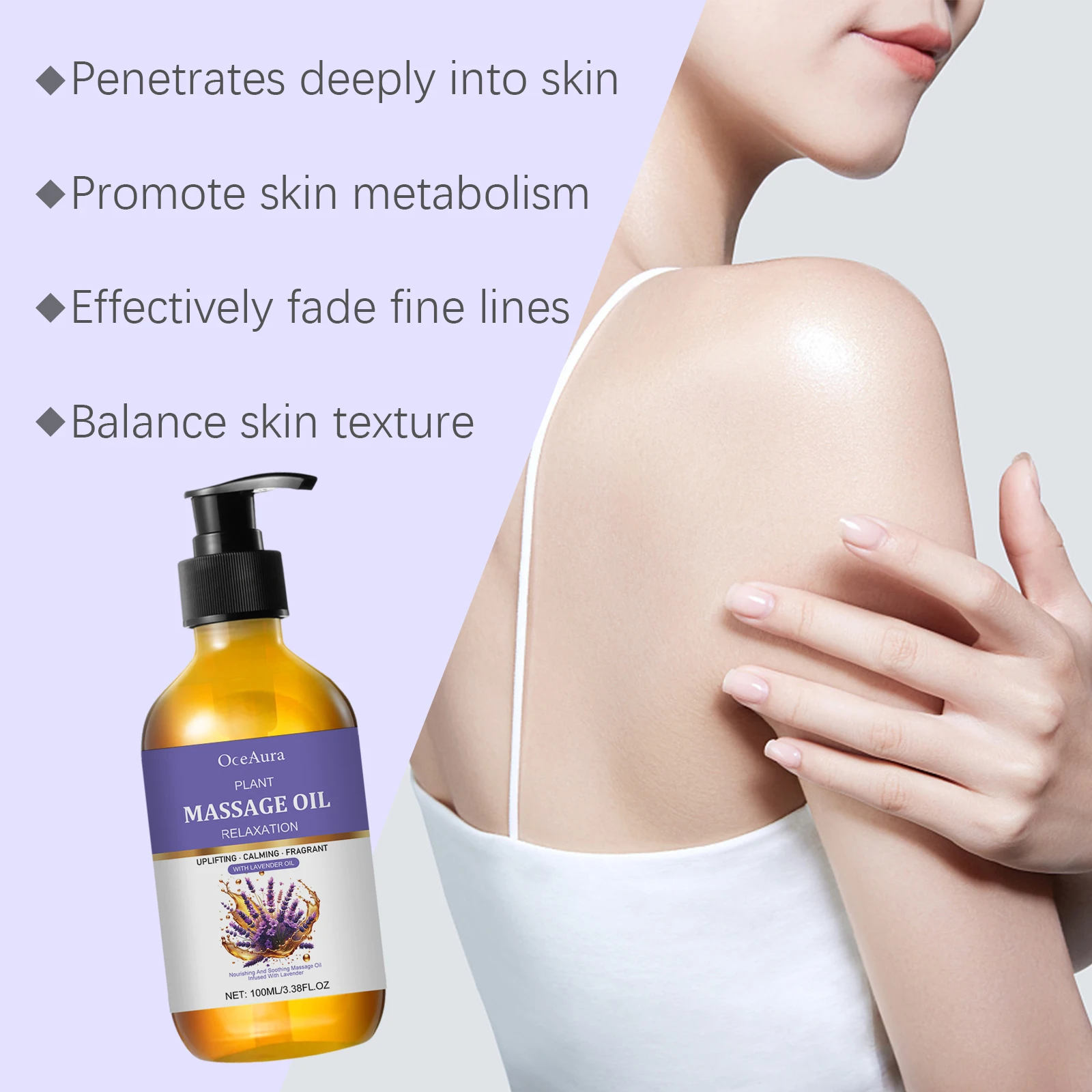 Óleo Essencial de Lavanda Hidratante 100ml - Imagem 3