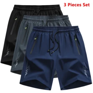 shorts de corrida masculino 3 peças
