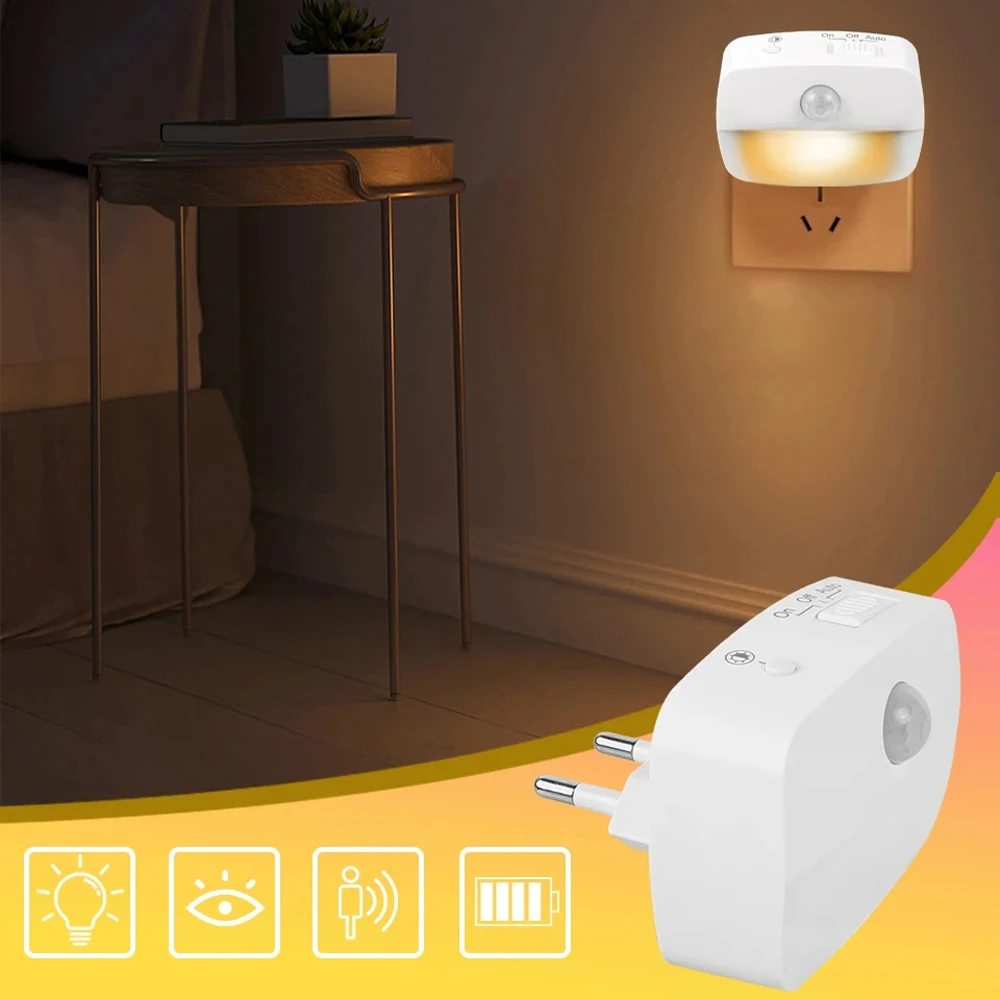 lâmpada noturna led sensor de movimento