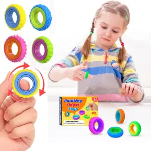 anel giratório sensorial fidget spinner