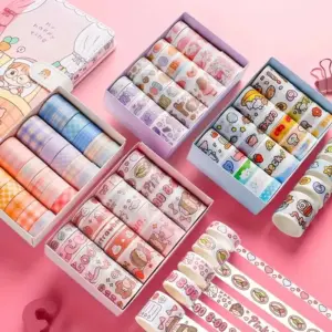 fita washi kawaii 20 rolos